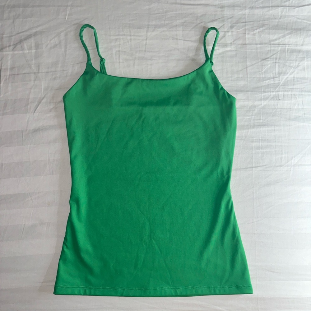 Green tank top